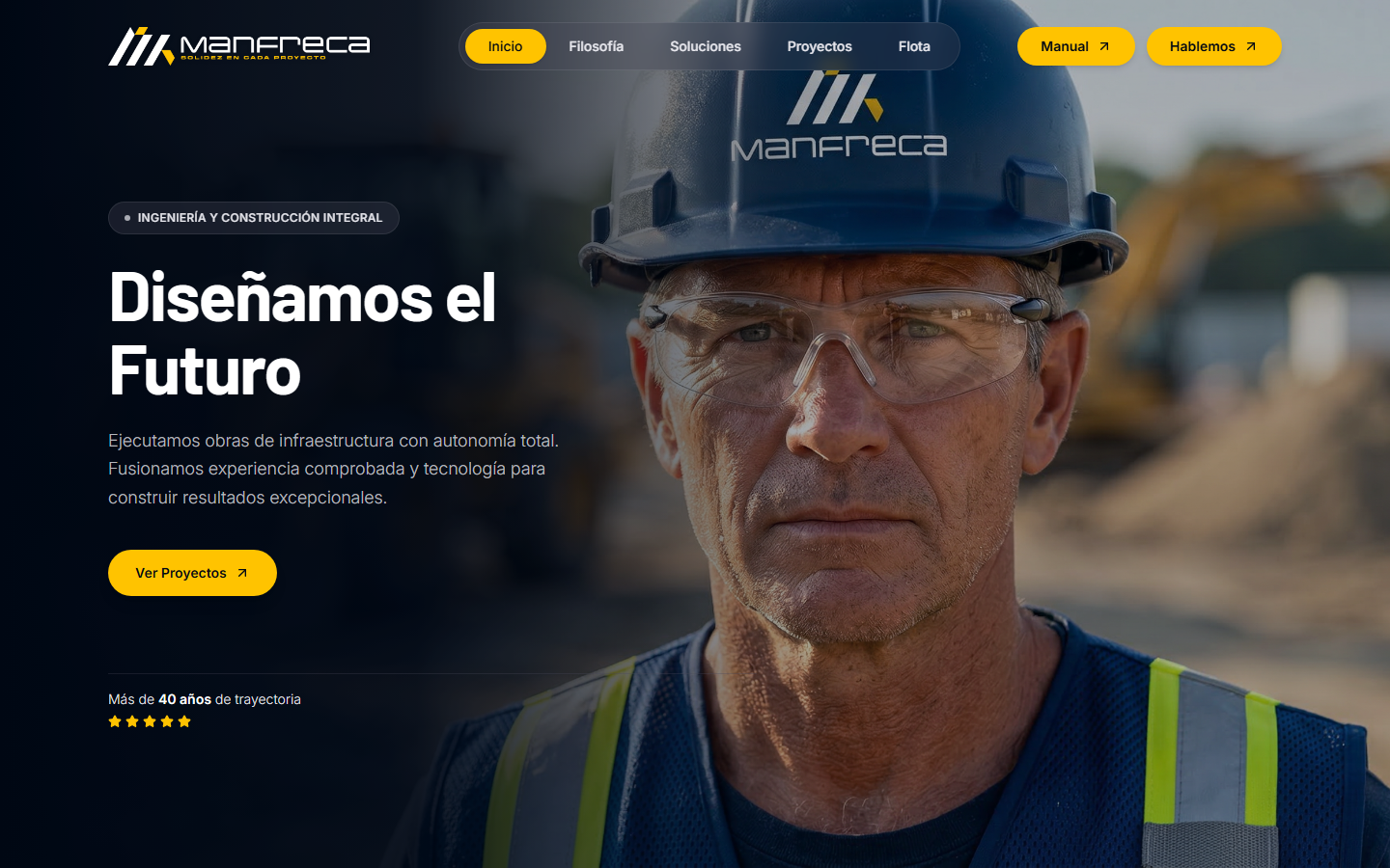 Captura de manfreca.com
