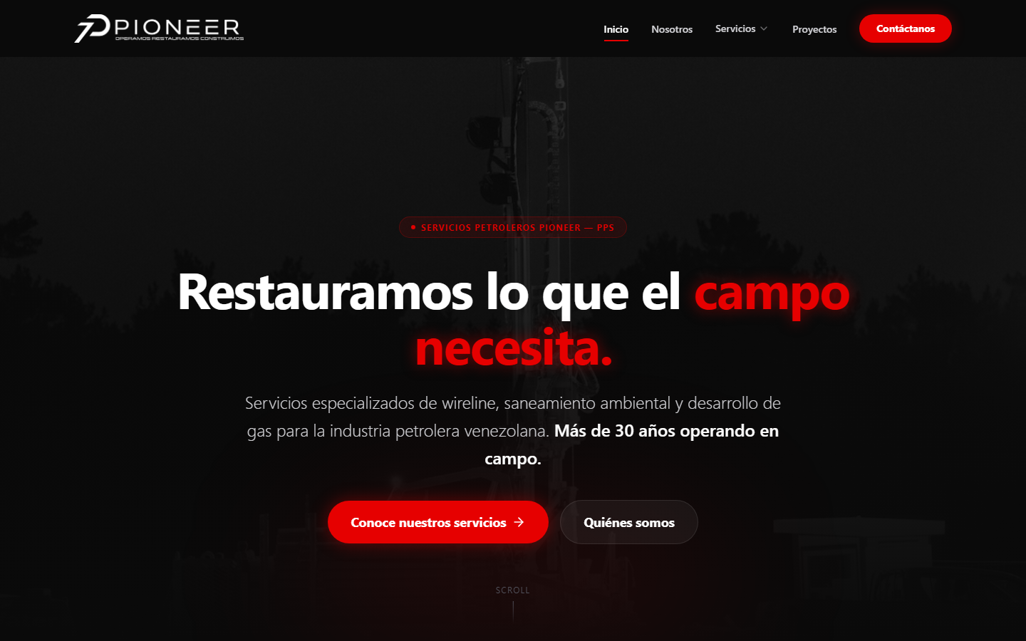 Captura de pioneervenezuela.com